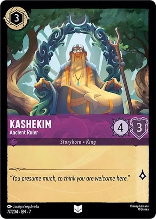 Kashekim - Ancient Ruler (77/204) [Archazia’s Island] - Lorcana Single