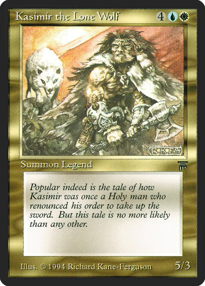 Kasimir the Lone Wolf [Legends] - MTG Single