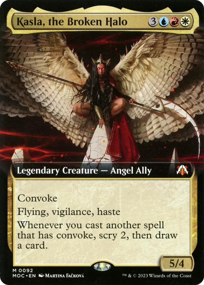 Kasla the Broken Halo (Extended Art) [March of the Machine Commander] - MTG Single