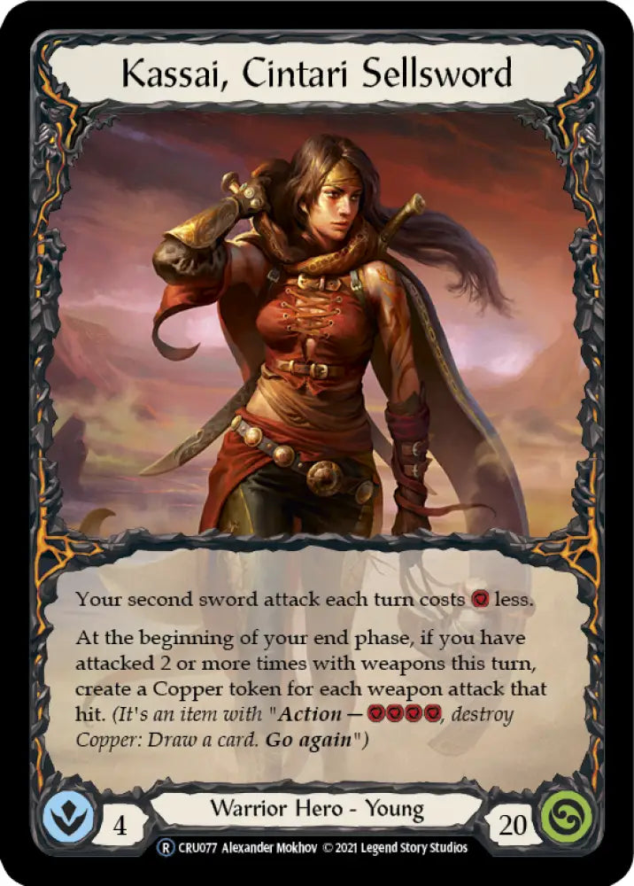Kassai Cintari Sellsword [Crucible of War Unlimited] Unlimited Normal - Flesh And Blood Single