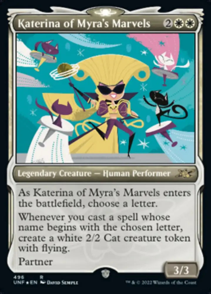 Katerina of Myra’s Marvels (Showcase) (Galaxy Foil) [Unfinity] - MTG Single