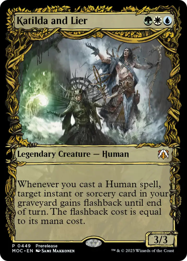 Katilda and Lier (Showcase Planar Booster Fun) [March of the Machine Commander Prerelease Promos] - MTG Single