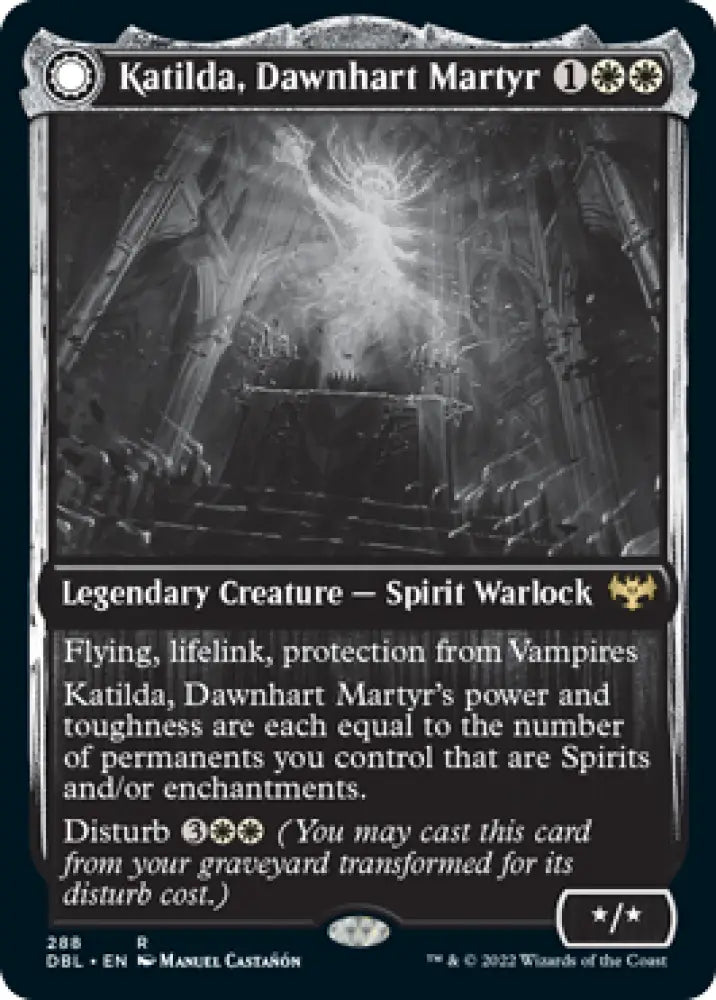 Katilda Dawnhart Martyr // Katilda’s Rising Dawn [Innistrad: Double Feature] - MTG Single