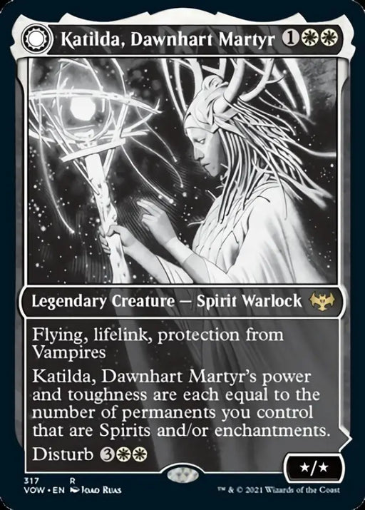 Katilda Dawnhart Martyr // Katilda’s Rising Dawn (Showcase Eternal Night) [Innistrad: Crimson Vow] - MTG Single
