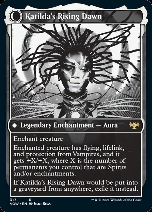 Katilda Dawnhart Martyr // Katilda’s Rising Dawn (Showcase Eternal Night) [Innistrad: Crimson Vow] - MTG Single