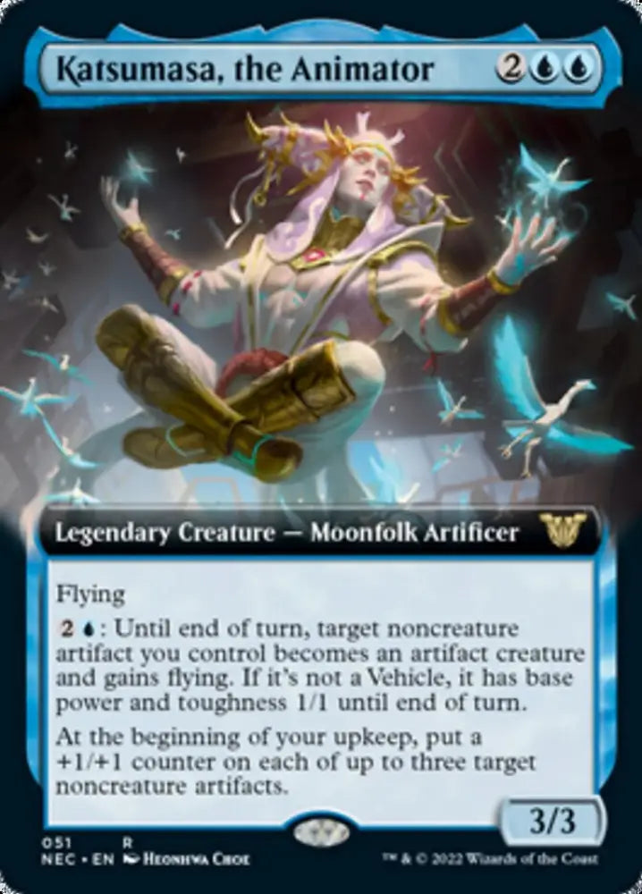 Katsumasa the Animator (Extended Art) [Kamigawa: Neon Dynasty Commander] - MTG Single