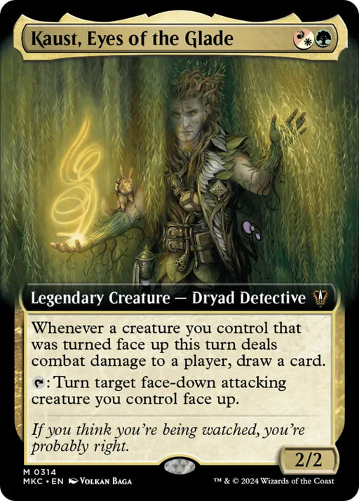 Kaust Eyes of the Glade (Extended Art) [Murders at Karlov Manor Commander] - MTG Single