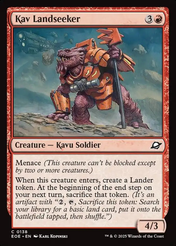 Kav Landseeker (138) [Edge of Eternities]