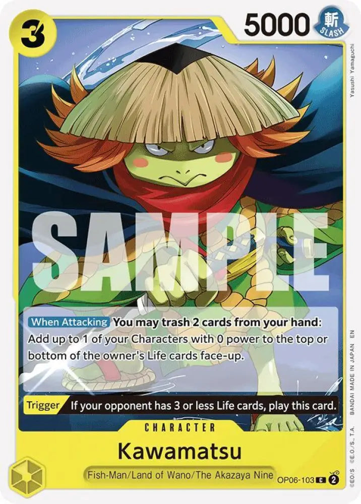 Kawamatsu (Reprint) (OP06-103) [Starter Deck 28: GREEN/YELLOW Yamato]