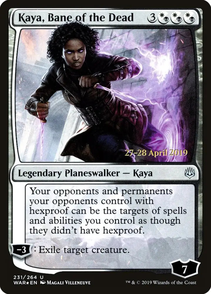 Kaya Bane of the Dead (231s★) JA [War of the Spark Promos] - MTG Single
