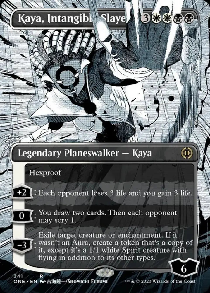 Kaya Intangible Slayer (Borderless Manga) [Phyrexia: All Will Be One] - MTG Single