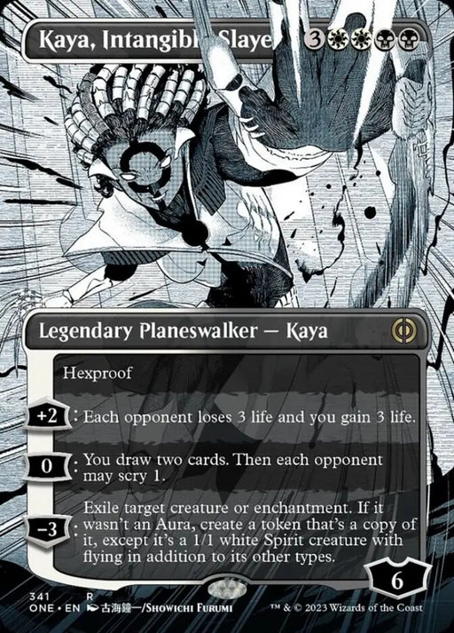Kaya Intangible Slayer (Borderless Manga) [Phyrexia: All Will Be One] - MTG Single