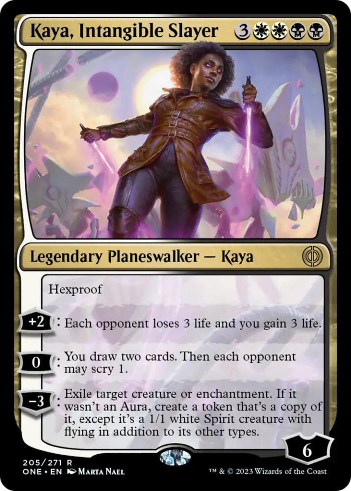 Kaya Intangible Slayer (Promo Pack) [Phyrexia: All Will Be One Promos] - MTG Single