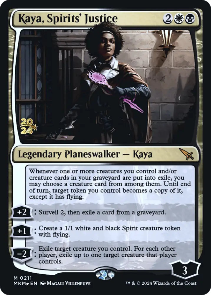 Kaya Spirits’ Justice [Murders at Karlov Manor Prerelease Promos] - MTG Single