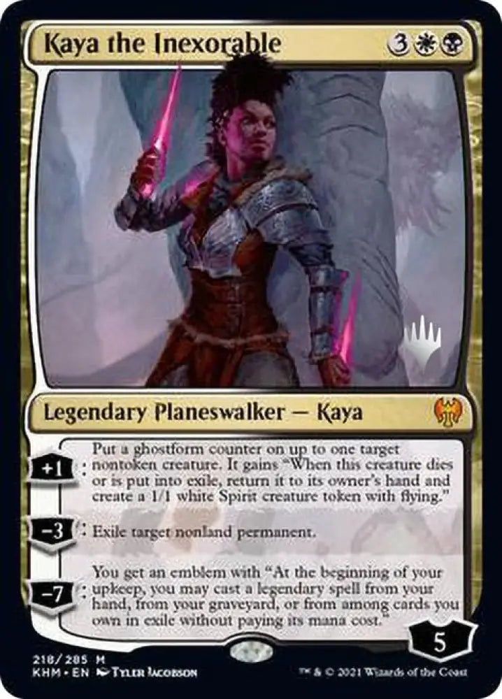 Kaya the Inexorable (Promo Pack) [Kaldheim Promos] - MTG Single