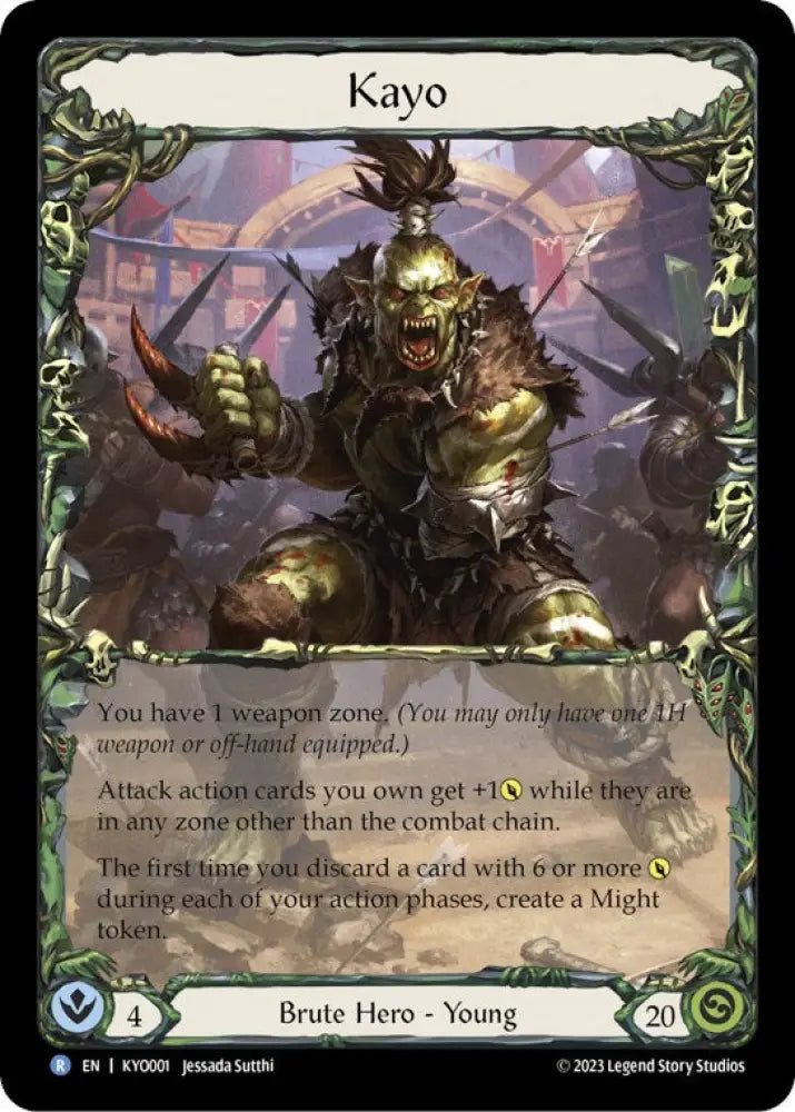 Kayo Armed and Dangerous [Heavy Hitters] (Kayo Blitz Deck) Rainbow Foil - Flesh And Blood Single