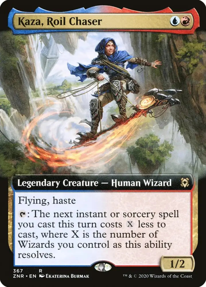 Kaza Roil Chaser (Extended Art) [Zendikar Rising] - MTG Single