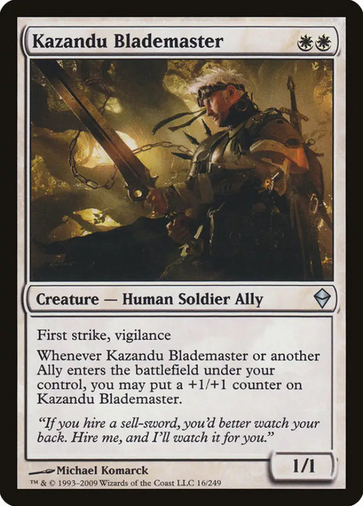Kazandu Blademaster [Zendikar] - MTG Single