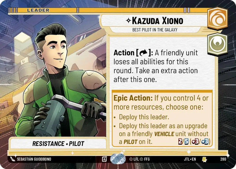Kazuda Xiono - Best Pilot in the Galaxy (Hyperspace) (280) [Jump to Lightspeed] - Star Wars: Unlimited Single