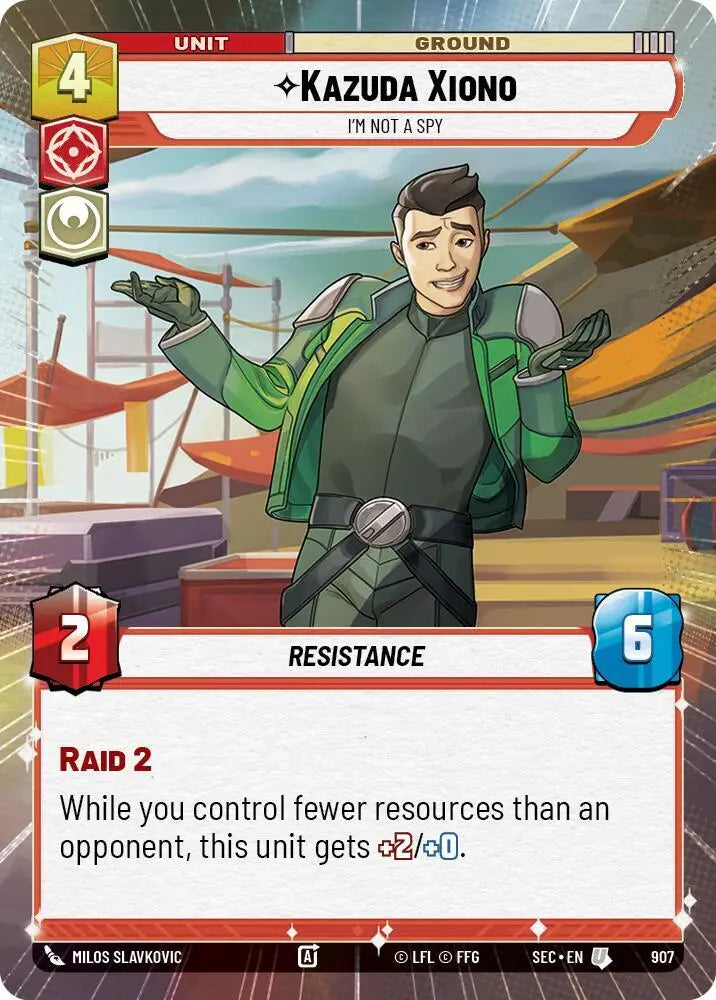 Kazuda Xiono - I'm Not A Spy (Hyperspace Foil) (907) [Secrets of Power]