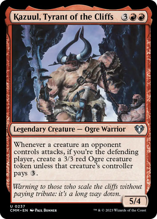 Kazuul Tyrant of the Cliffs [Commander Masters] - MTG Single