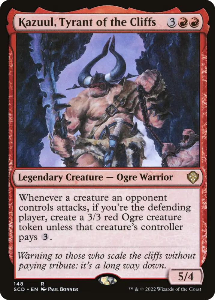 Kazuul Tyrant of the Cliffs [Starter Commander Decks] - MTG Single