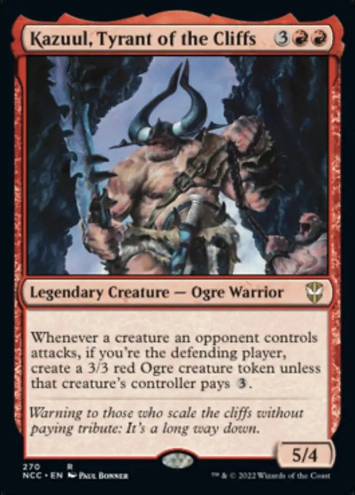 Kazuul Tyrant of the Cliffs [Streets of New Capenna Commander] - MTG Single