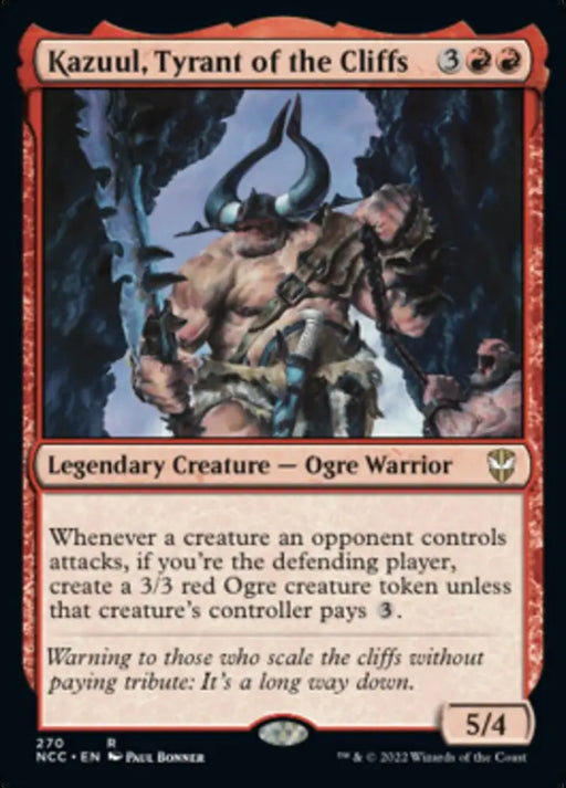 Kazuul Tyrant of the Cliffs [Streets of New Capenna Commander] - MTG Single