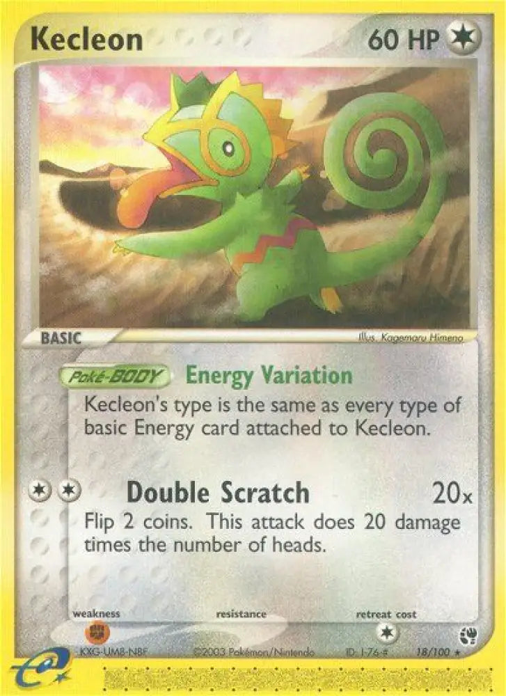 Kecleon (18/100) [EX: Sandstorm] - Pokemon Single
