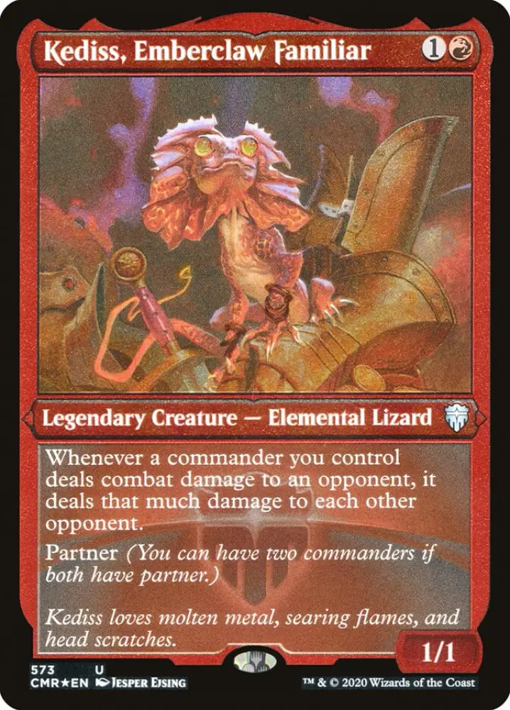 Kediss Emberclaw Familiar (Etched) [Commander Legends] - MTG Single
