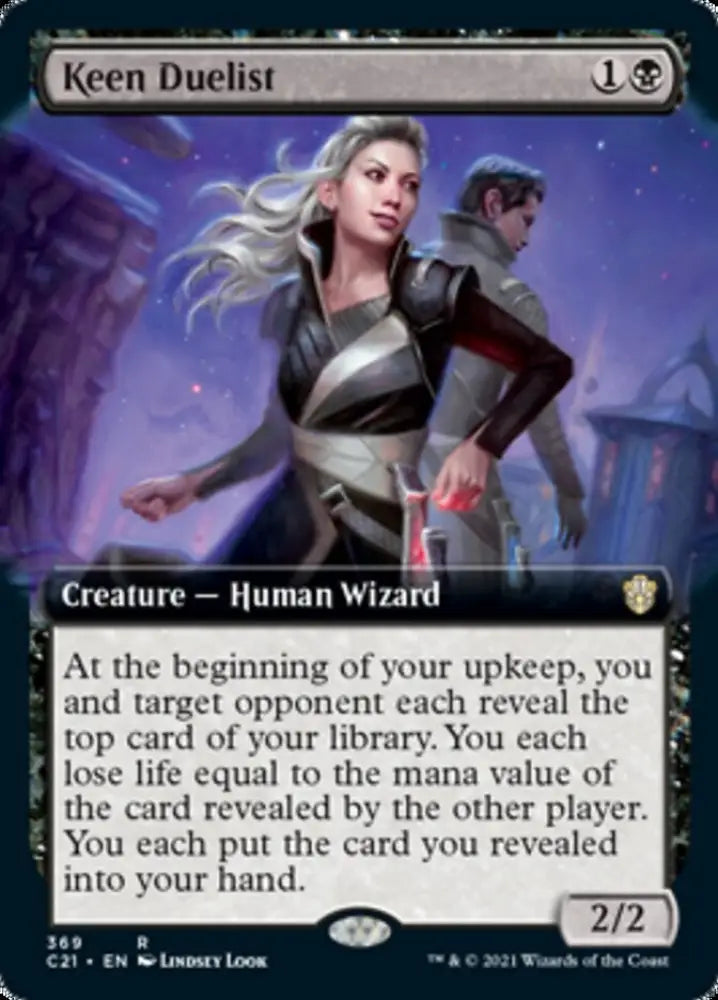 Keen Duelist (Extended Art) [Commander 2021] - MTG Single