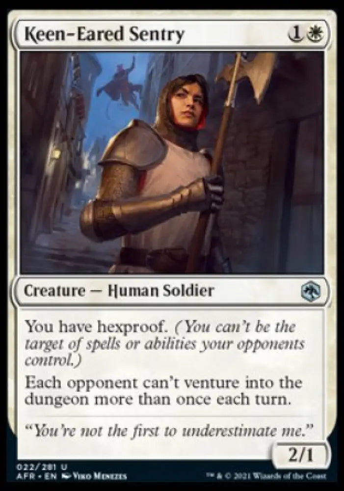 Keen-Eared Sentry [Dungeons & Dragons: Adventures in the Forgotten Realms] - MTG Single