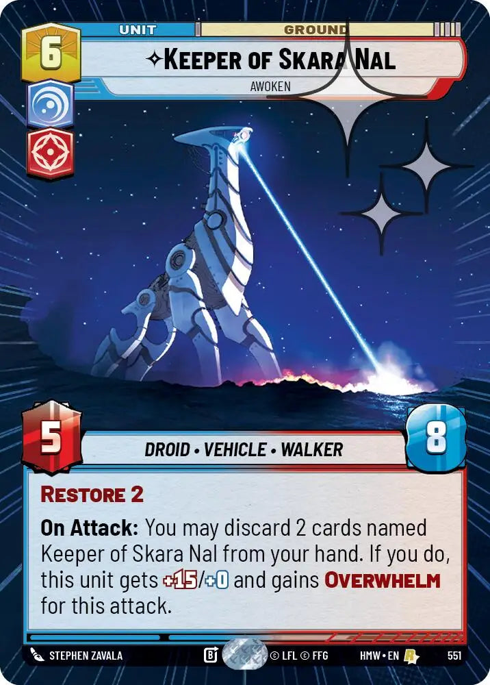 Keeper of Skara Nal - Awoken (Hyperspace Foil) (551) [Homeworlds]