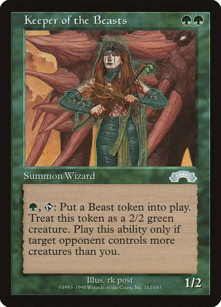 Keeper of the Beasts [Exodus] - MTG Single