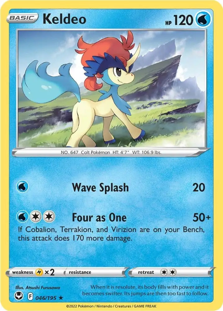 Keldeo (046/195) [Sword & Shield: Silver Tempest] - Pokemon Single