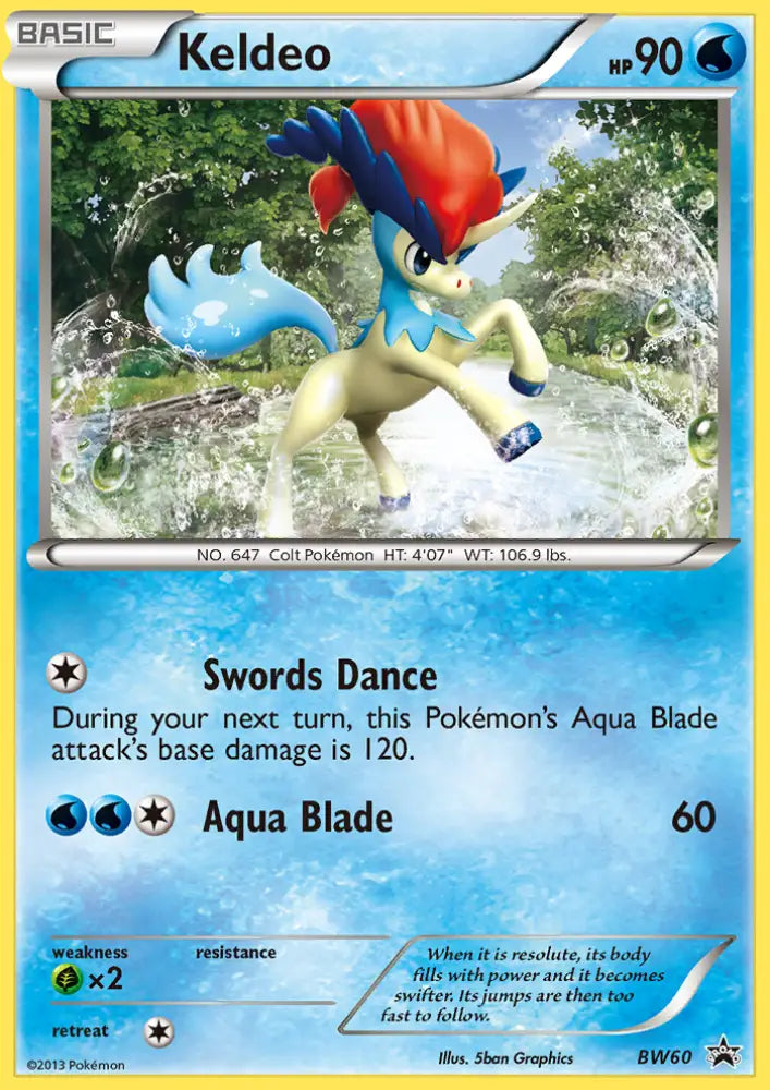 Keldeo (BW60) [Black & White: Black Star Promos] - Pokemon Single