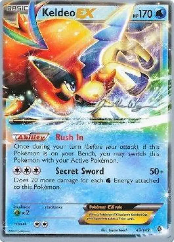 Keldeo EX (49/149) (HonorStoise - Jacob Van Wagner) [World Championships 2015] - Pokemon Single