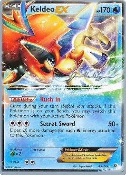Keldeo EX (49/149) (HonorStoise - Jacob Van Wagner) [World Championships 2015] - Pokemon Single