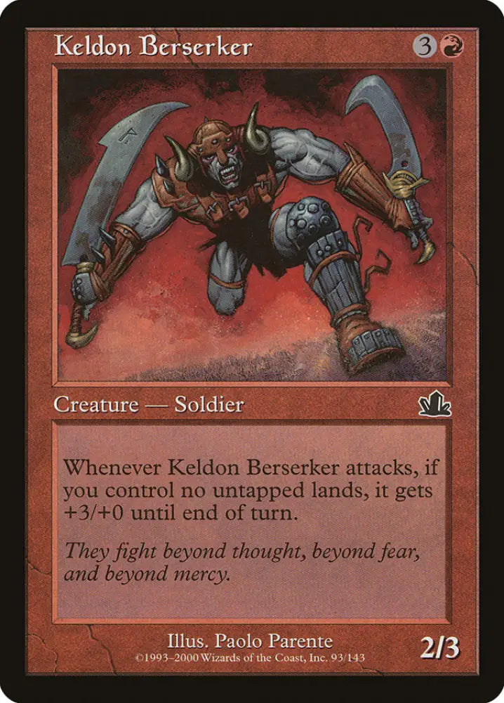 Keldon Berserker [Prophecy] - MTG Single