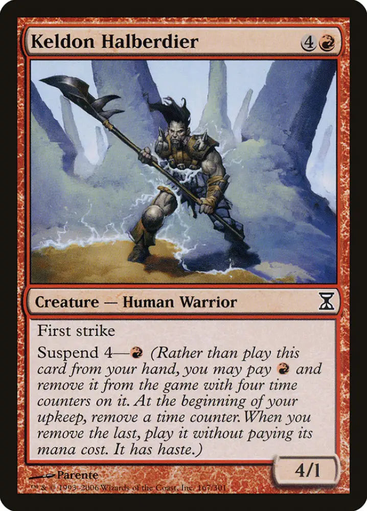 Keldon Halberdier [Time Spiral] - MTG Single