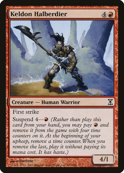 Keldon Halberdier [Time Spiral] - MTG Single