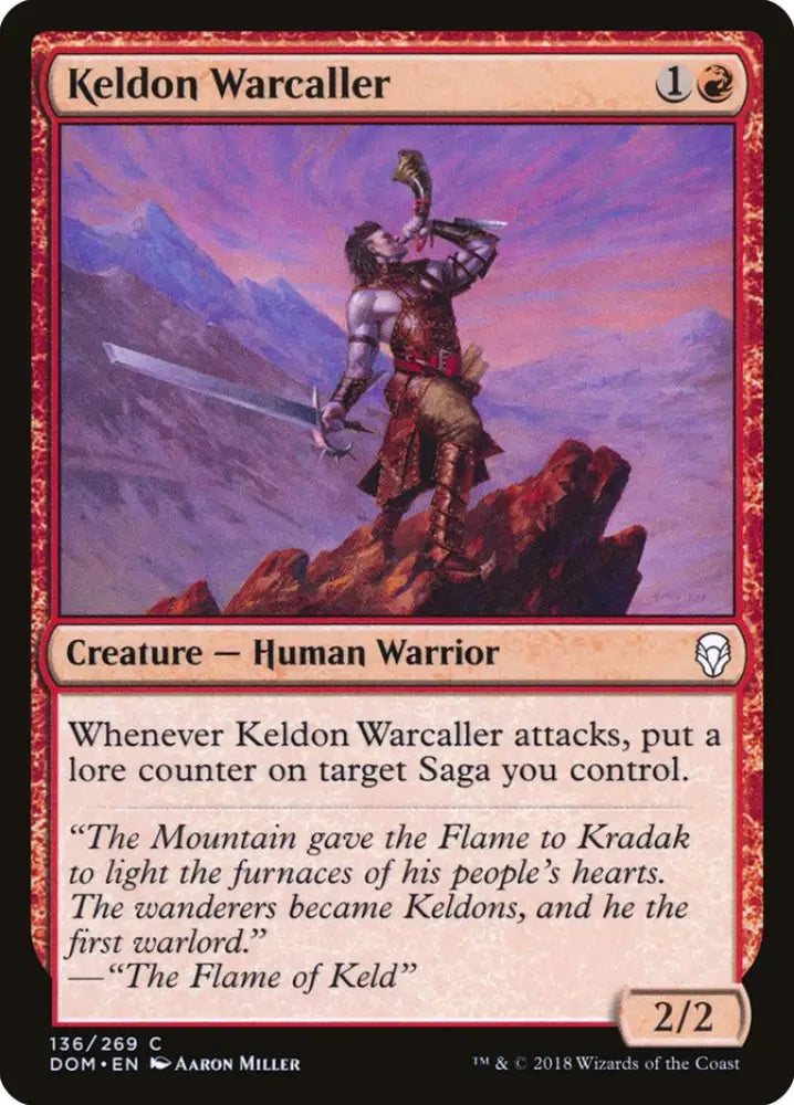 Keldon Warcaller [Dominaria] - MTG Single