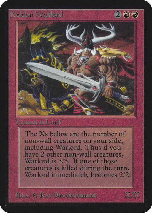 Keldon Warlord [Alpha Edition] - MTG Single