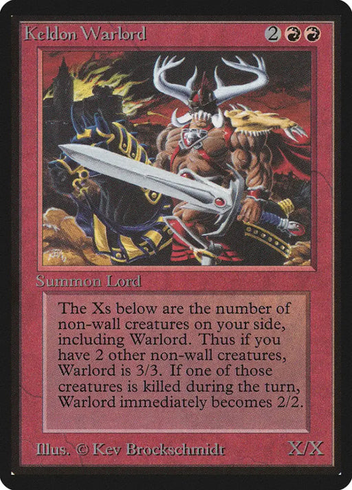 Keldon Warlord [Beta Edition] - MTG Single