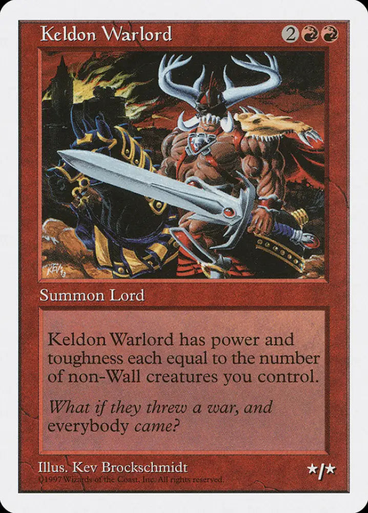 Keldon Warlord [Fifth Edition] - MTG Single