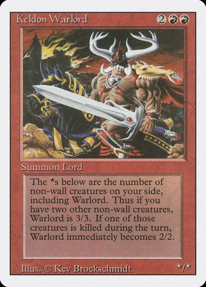 Keldon Warlord [Revised Edition] - MTG Single