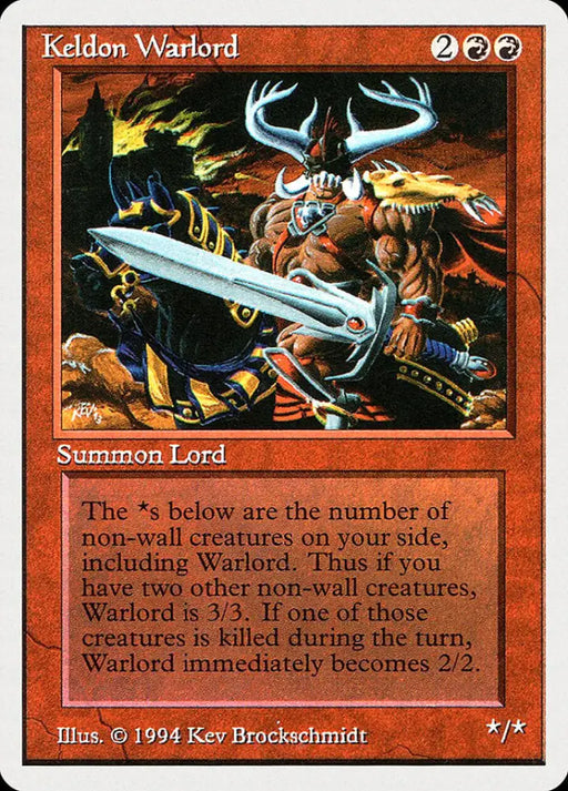 Keldon Warlord [Summer Magic / Edgar] - MTG Single