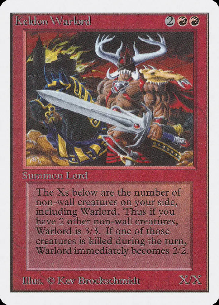 Keldon Warlord [Unlimited Edition] - MTG Single