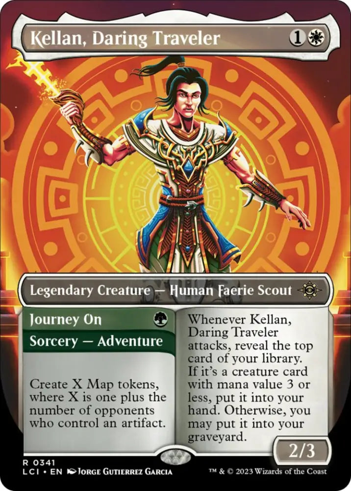 Kellan Daring Traveler (Borderless) [The Lost Caverns of Ixalan] - MTG Single