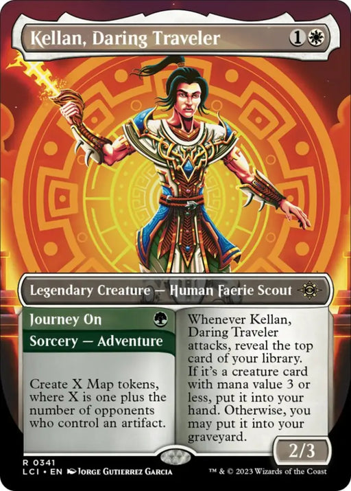 Kellan Daring Traveler (Borderless) [The Lost Caverns of Ixalan] - MTG Single